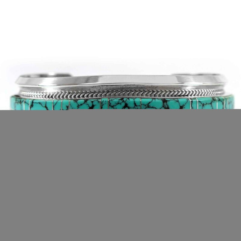 Turquoise Sterling Silver 925 Thick Cuff Bangle Statement Bracelet