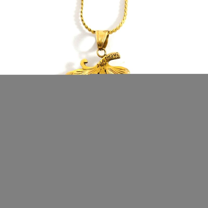 Women's Green Jade 14k Yellow Gold Floral Pendant Necklace