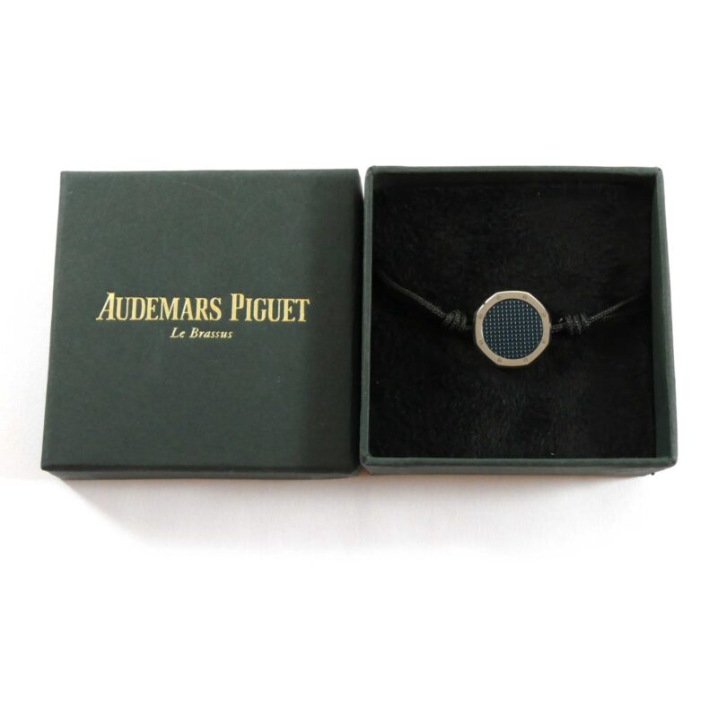 New Authentic Audemars Piguet Blue Royal Oak Motif Adjustable Cord Bracelet
