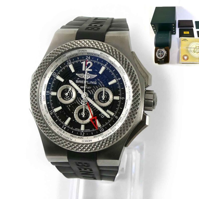 Breitling Bentley GMT Titanium Light Body Chrono EB043210 EB0432 49mm Box Papers