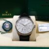 2021 Rolex Cellini Dual Time Silver Dial 18k White Gold 39mm 50529 Box Papers