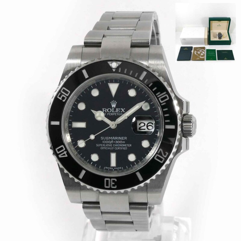 Rolex Submariner Date 116610LN 40mm Black Dial Steel Box Booklets