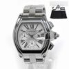 Cartier Roadster XL 2618 Chrono Silver Dial Stainless Steel w/ Straps & Case