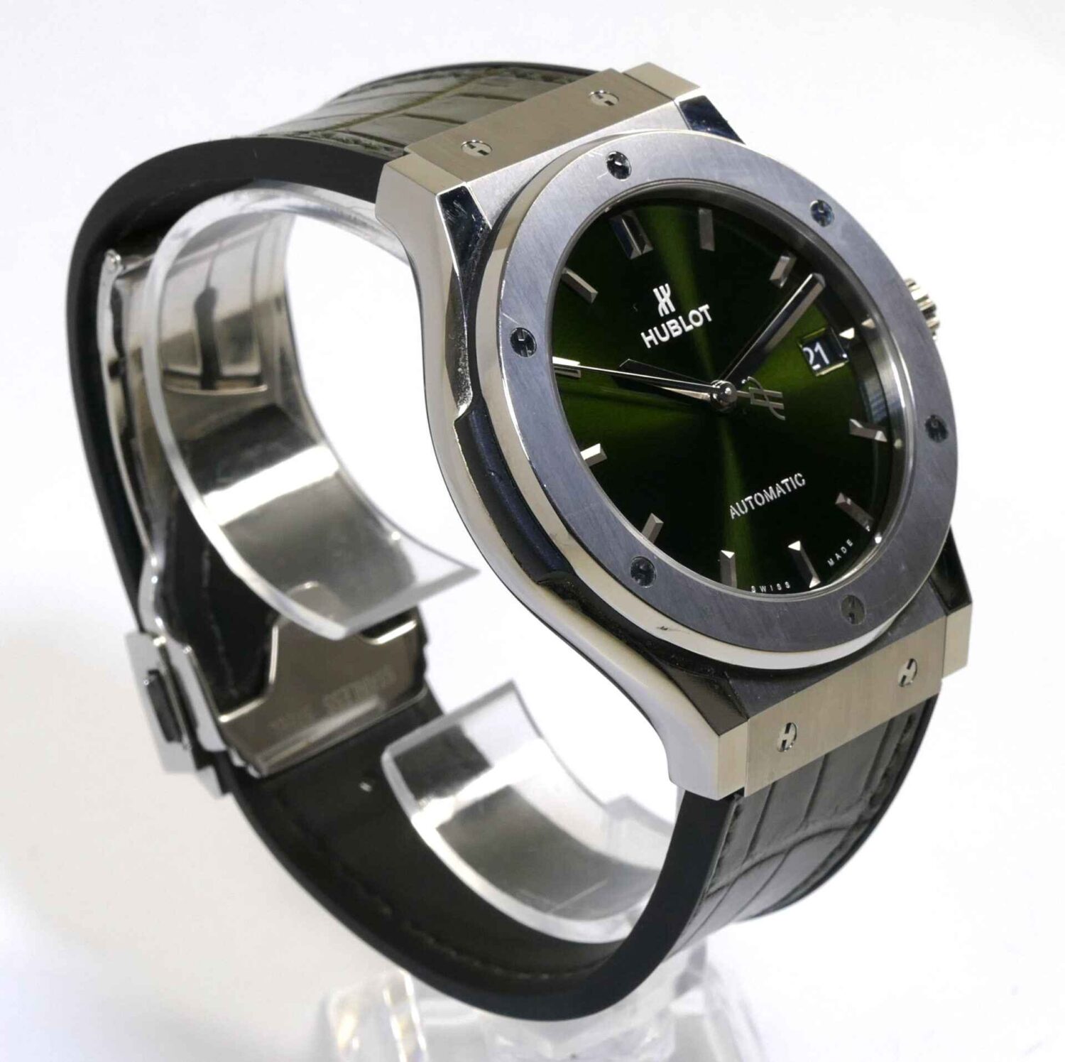 Hublot Classic Fusion Titanium Green 45mm 511.NX.8970.RX Box