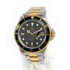 Rolex Submariner Date 40mm 16803 Black Dial 18k Gold Steel