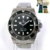 Rolex Submariner 114060 Ceramic Bezel Black Dial Steel 40mm Box Papers Open Card