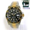 2018 Rolex Submariner 116613LN Black Dial Ceramic Gold Steel 40mm Box Papers