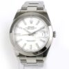 2019 Rolex Datejust 41 126300 White Dial Smooth Bezel Oyster Band Box Papers