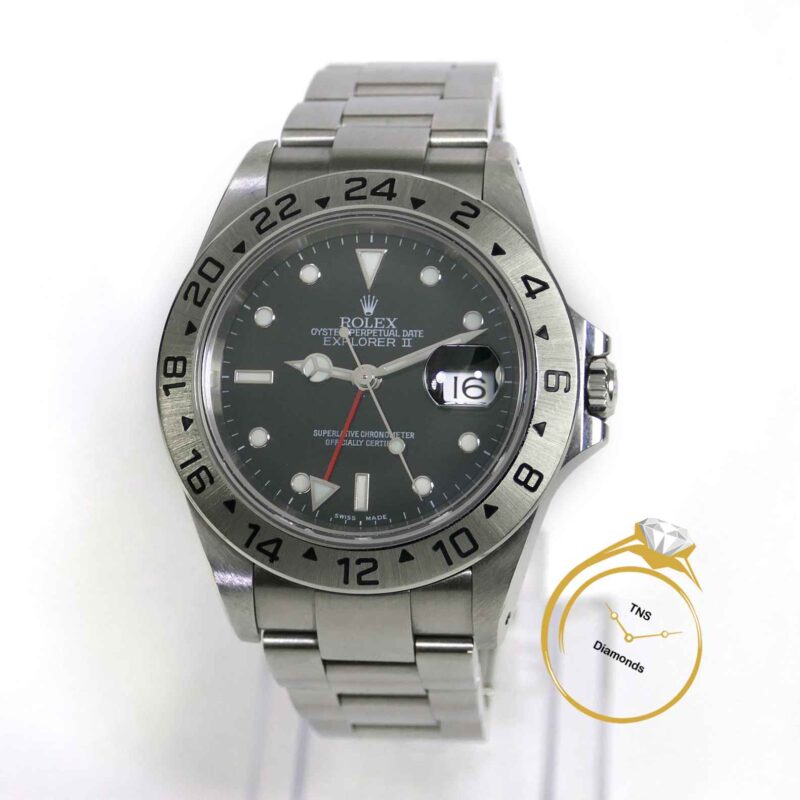 Rolex Explorer II 16570 Black Dial SEL P Serial Box Papers - Excellent!