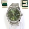 MINT Rolex Day-Date 40 Olive Green 228349RBR President Diamond Bezel Box Papers