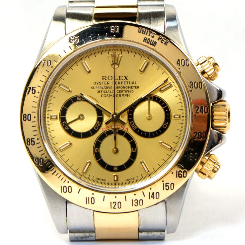Rolex Zenith Daytona Cosmograph 16523 18K Yellow Gold & Steel Year 1995