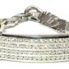 Unique Men's Diamond Channel Bracelet in 14k White Gold (3.6 ct, SI, F/G)