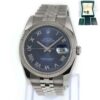 Rolex Datejust 36 116234 Blue Roman Dial 36MM Fluted Jubilee Box Booklets