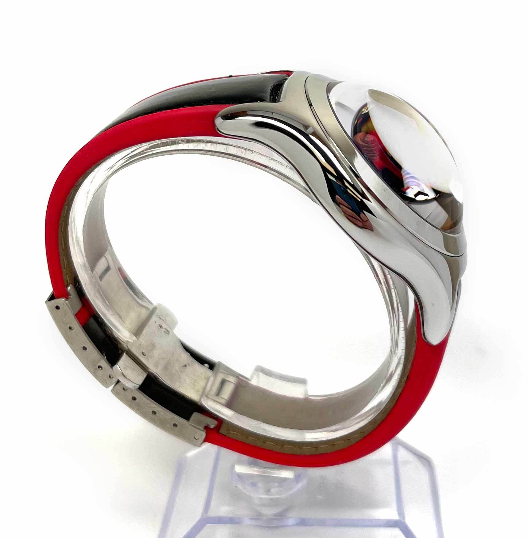 Mint 2003 Corum Bubble Lucifer 82.340.20 45MM Red Dial Steel