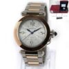 New Cartier Pasha W2PA0008 35MM Two-Tone Rose Gold Silver Dial Box Papers