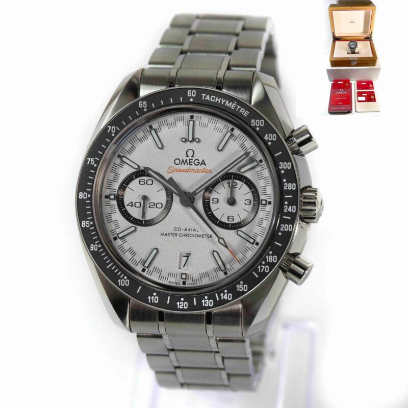 2020 Omega Speedmaster Racing 329.30.44.51.04.001 44MM White Dial Box Papers