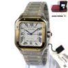 New Dec 2023 Cartier Santos Large Model W2SA0009 40MM Silver Dial Box Papers