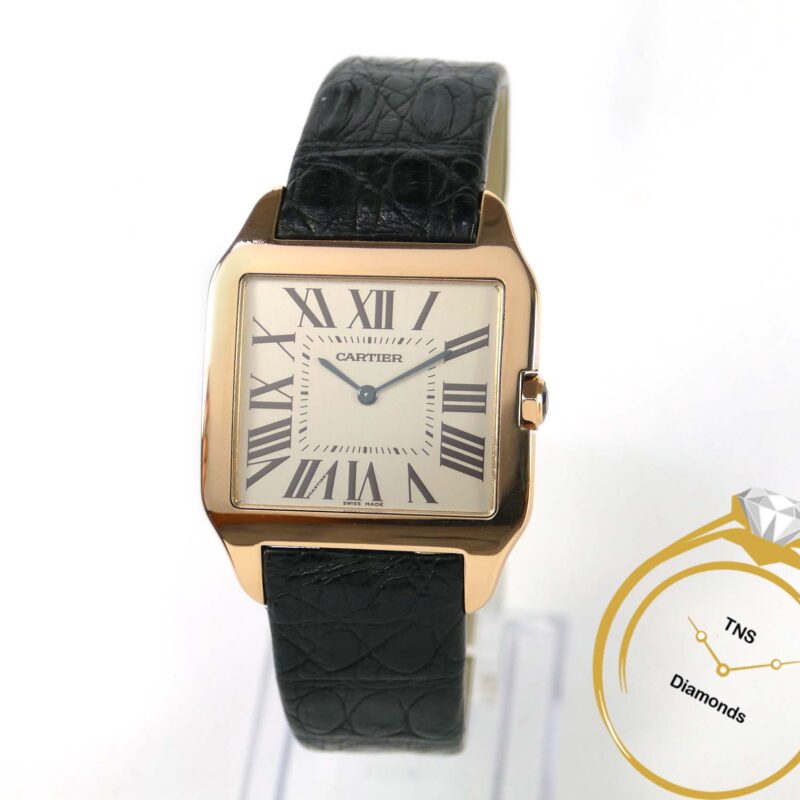 Cartier Santos-Dumont Large 18k Rose Gold W2006951 45mm X 35mm Box Papers