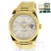 2021 Rolex Day-Date President 228238 40MM 18K YG Silver Motif Dial Box Papers