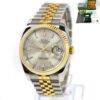 Mint Unpolished Rolex Datejust 116233 36MM Silver 18K Yg Two-Tone Box Papers