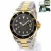 2008 Rolex Submariner Date 16613 40MM Black Dial 18K Yg Two-Tone Box Papers