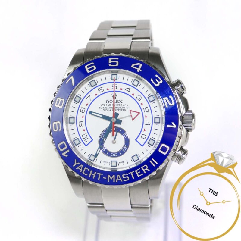 Rolex Yachtmaster II 116680 44mm Stainless Steel Oyster Ceramic Box Papers