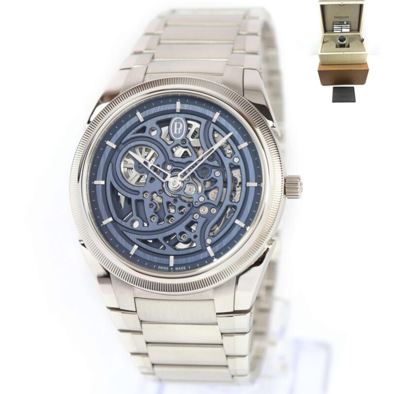 2024 Parmigiani Fleurier Tonda Pf Skeleton PFC912 40MM Blue Platinum Box Papers