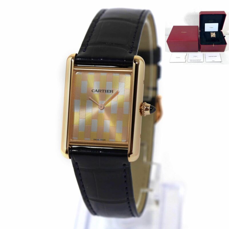 New 2023 Cartier Tank Louis Large WGTA0176 18K Rose Gold WGTA0176 26X34MM B/p