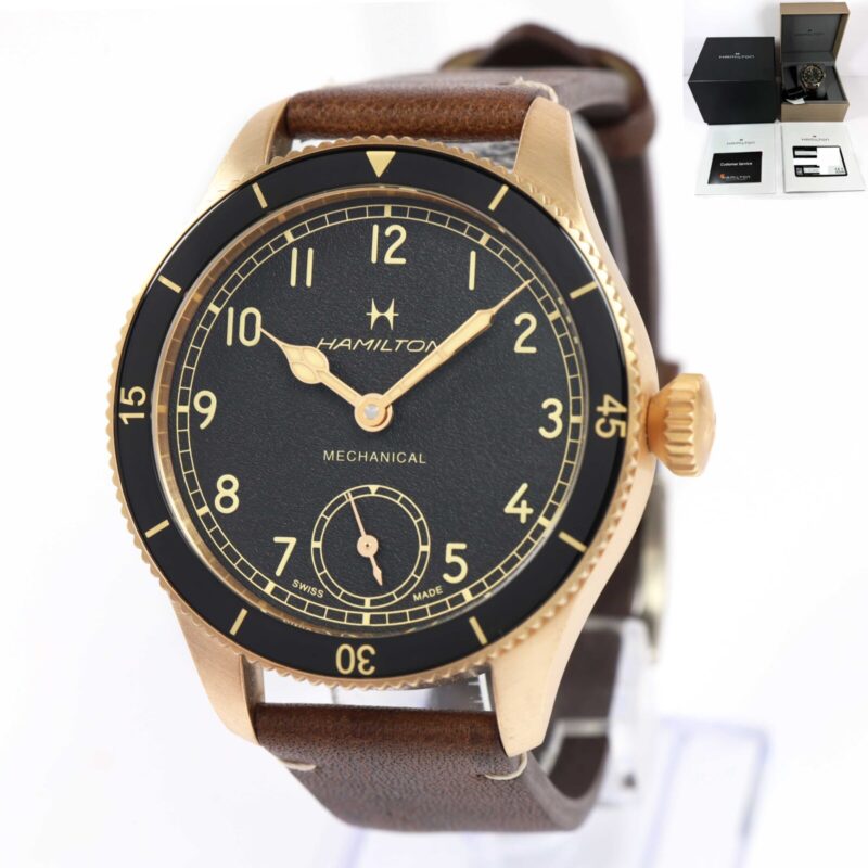 2023 Hamilton Khaki Pilot Pioneer Aviation H76709530 43MM Bronze Box Papers