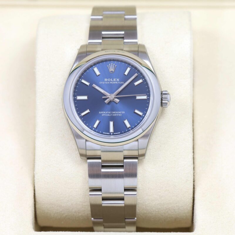 New 2025 Rolex Oyster Perpetual 277200 31MM Blue Dial Steel Box Papers