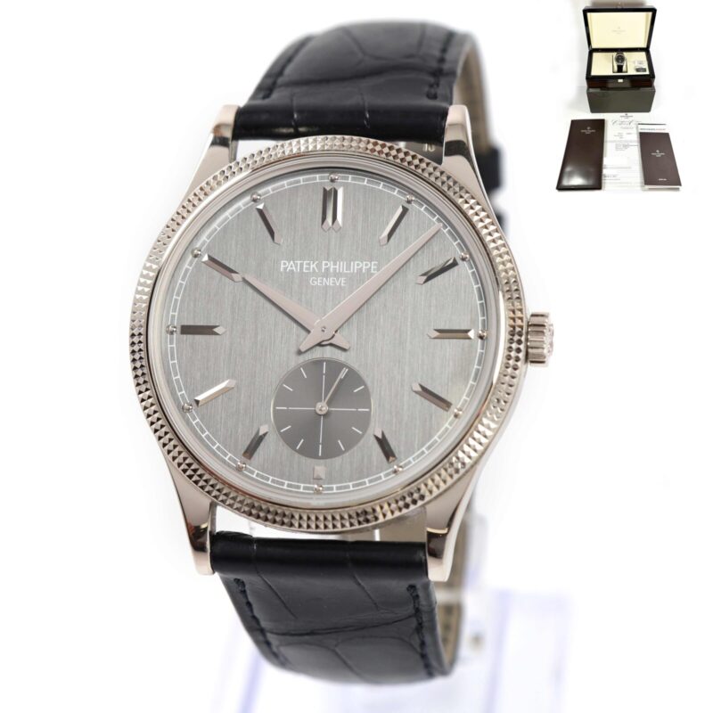 Patek Philippe Calatrava 6119G 39MM 18K White Gold Grey Box Papers