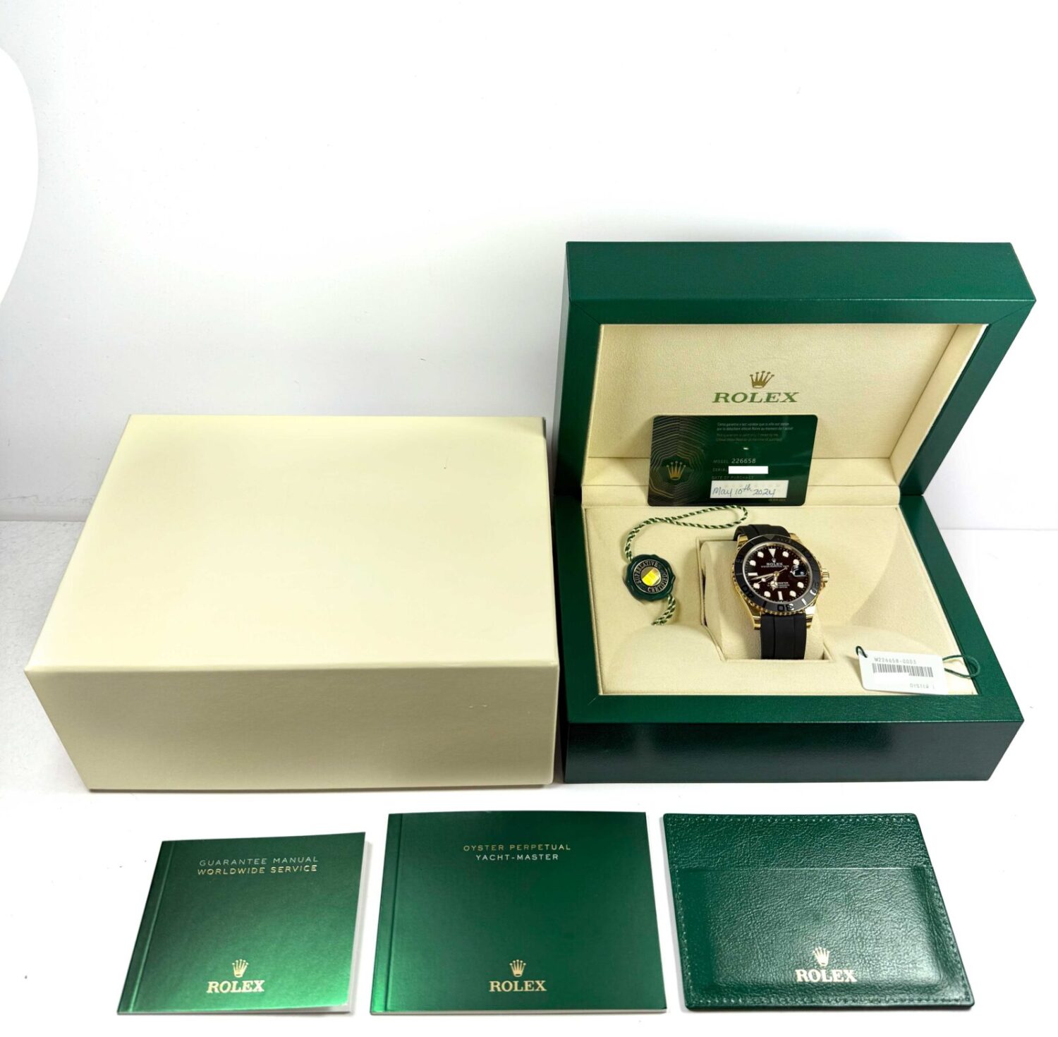 New 2024 Rolex Yacht-Master 226658 42MM 18K Yg Black Dial