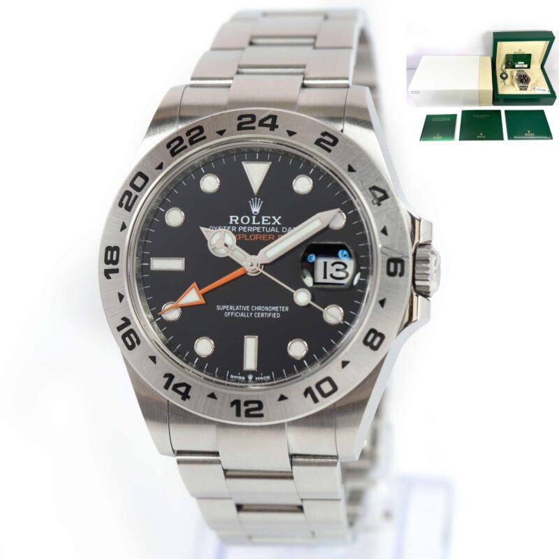 2021 Rolex Explorer II 226570 42MM Black Dial Steel Box Papers