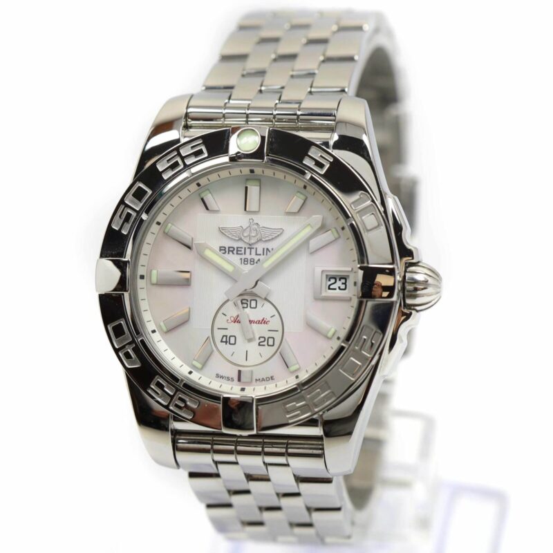 Ladies Breitling Galactic 36 A37330 36MM Mop Dial Stainless Steel
