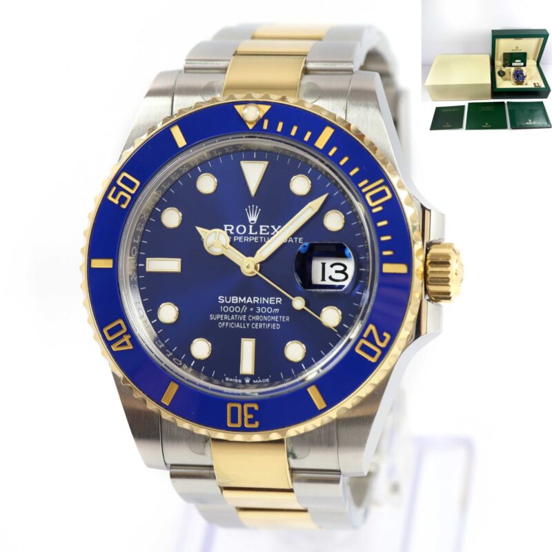 2024 Rolex Submariner Date Bluesy 126613LB 41MM 18K Yg Two-Tone Box Papers