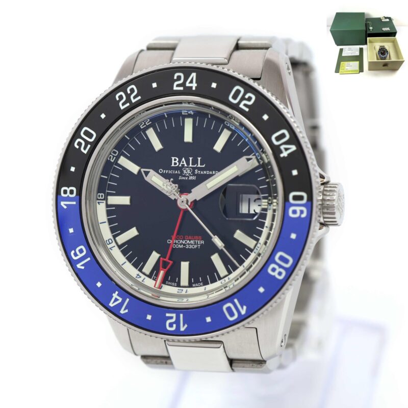 Ball Engineer Iii Jet-Set GMT DG3006C-S3CJ-Bk 40MM Black Dial Box Papers