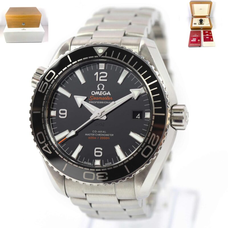 2020 Omega Seamaster Planet Ocean 215.30.44.21.01.001 43.5MM Black Box Papers