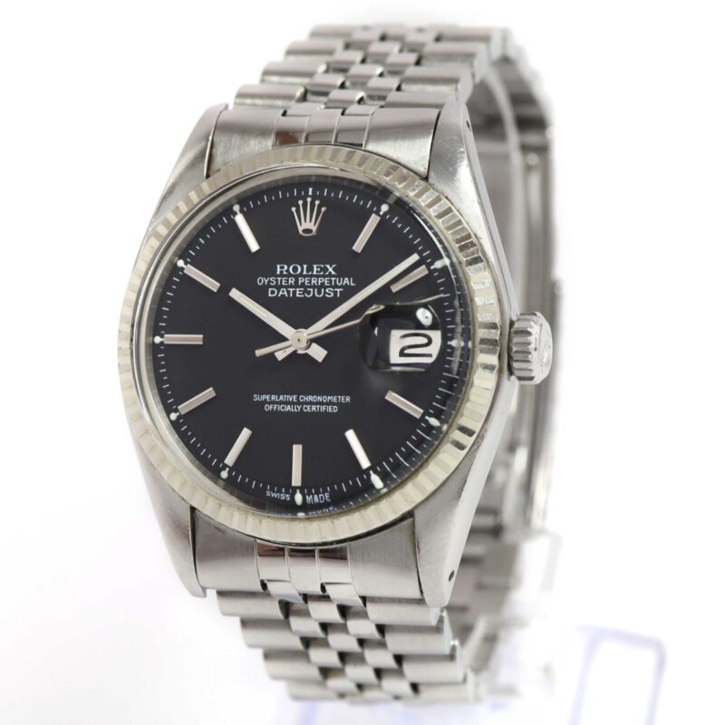 1976 Rolex Datejust 1601 36MM Black Dial Jubilee Band