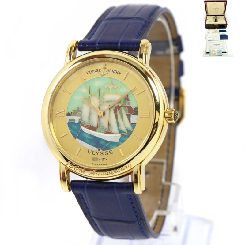 2005 Ulysse Nardin San Marco 131-77-9/ULY 37MM 18K Yg Cloisonne Box Papers