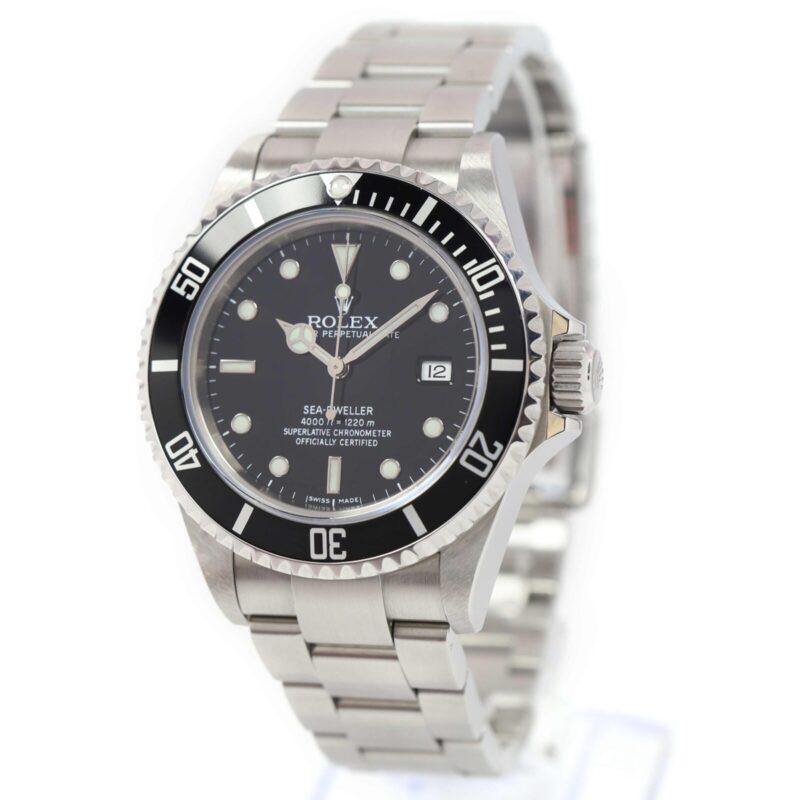 Mint 2008 Rolex Sea-Dweller 4000 16600 40MM Black Dial Steel M-Serial