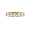 1.00CT Diamond Five Stone 14K Yellow And White Gold Wedding Stacking Band Ring
