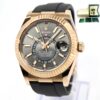 2021 Rolex Sky-Dweller 326235 42MM Rhodium 18K Rg Oysterflex Box Papers