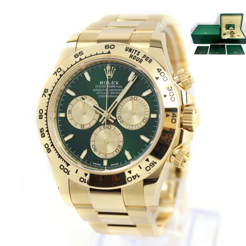 2025 Rolex Daytona John Mayer 126508 40MM 18K Yg Green Dial Box Papers