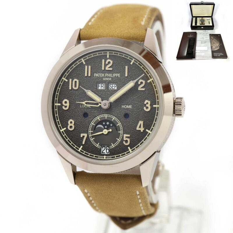 Patek Philippe Annual Calendar Travel Time 5326G 41MM 18K Wg Charcoal Box Papers