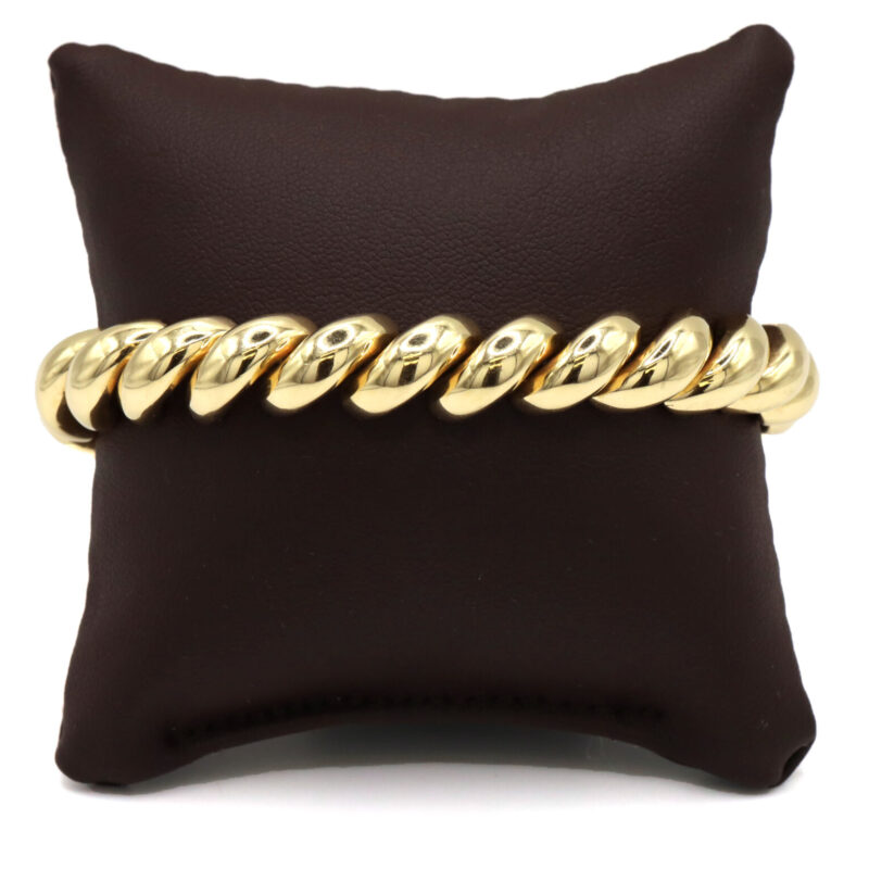 San Marco Chunky Link Chain 14K Yellow Gold Statement Women's Unisex Bracelet