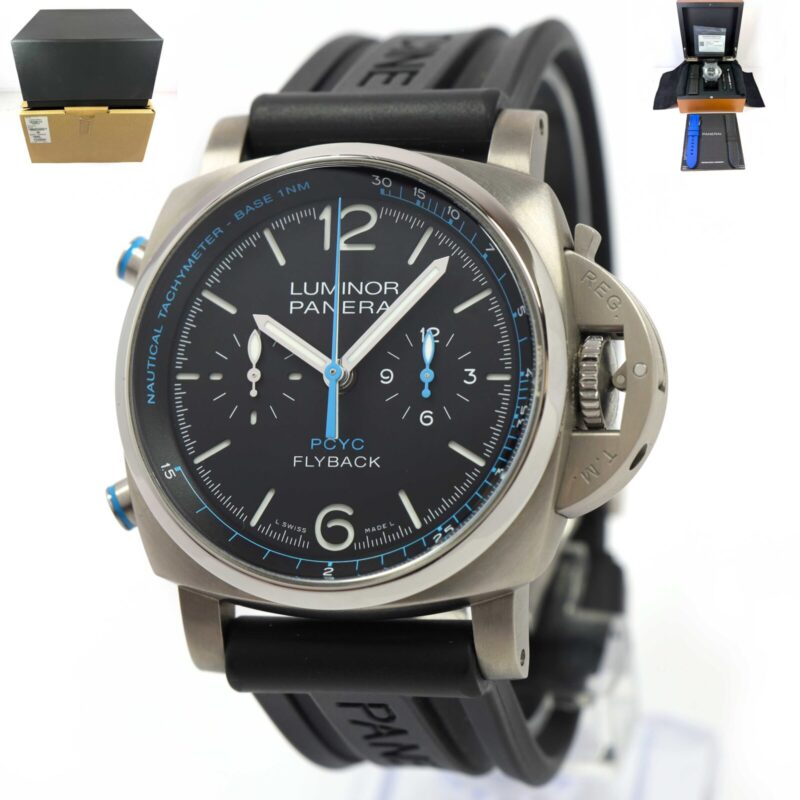 Panerai Luminor 1950 Chrono Flyback Yachts Challenge PAM00764 44MM Titanium B/p