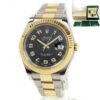 2017 Rolex Datejust II 116333 41MM Black Dial 18K Yg Two-Tone Box Papers