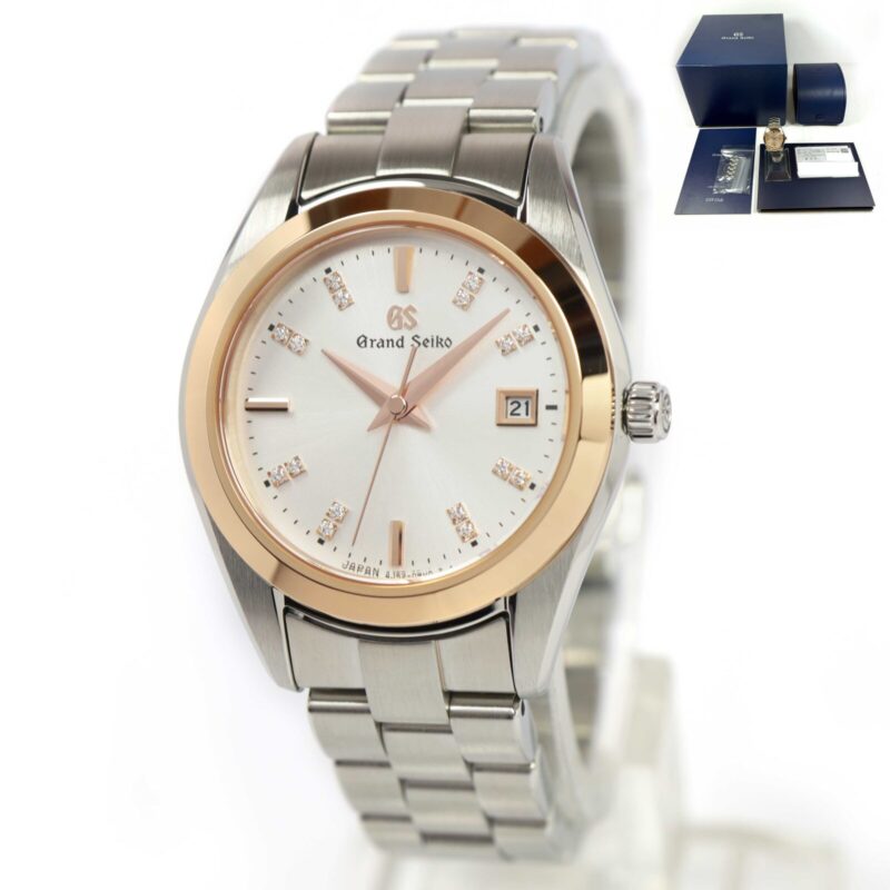 New Grand Seiko Heritage Collection Quartz STGF274 28MM Silver Diamond Box Paper