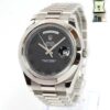 2012 Rolex Day-Date II 218206  41MM Platinum Black Arabic Dial Box Papers