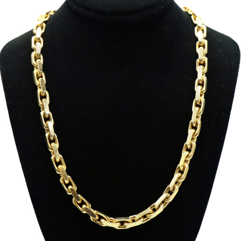 Heavy Solid Cable Link Chain 14K Yellow Gold Men’s Unisex Necklace 139G 29.75”